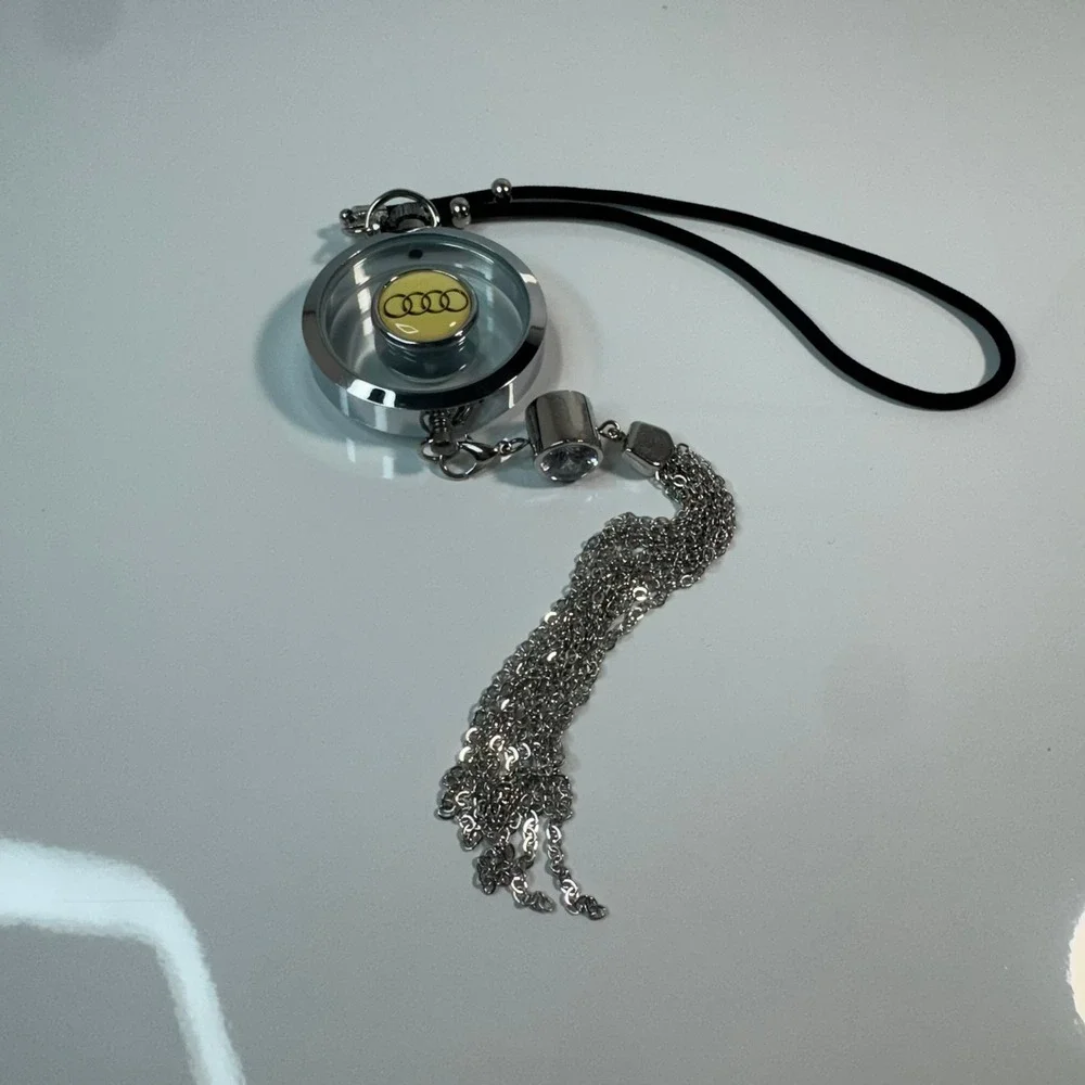 Audi Car‎ Auto Charm Freshener Tassel Handbag Purse Key Ring Keychain